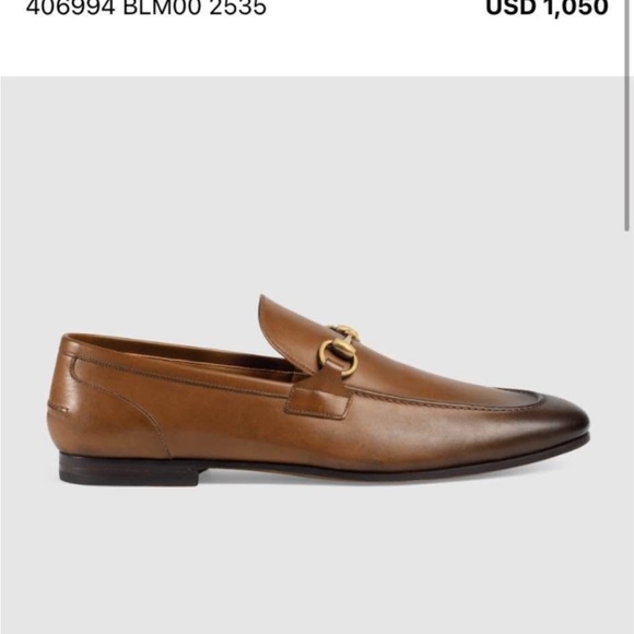 men's gucci brown leather loafers